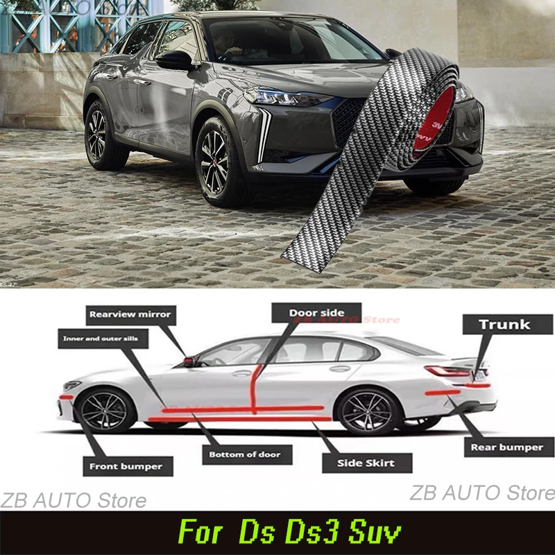 For DS DS3 Strong adhesive bumper strip, front and rear lip side skirts, collision and scratch resistant, suitable
For DS DS3 Strong adhesive bumper strip, front and rear lip side skirts, collision and scratch resistant, suitable