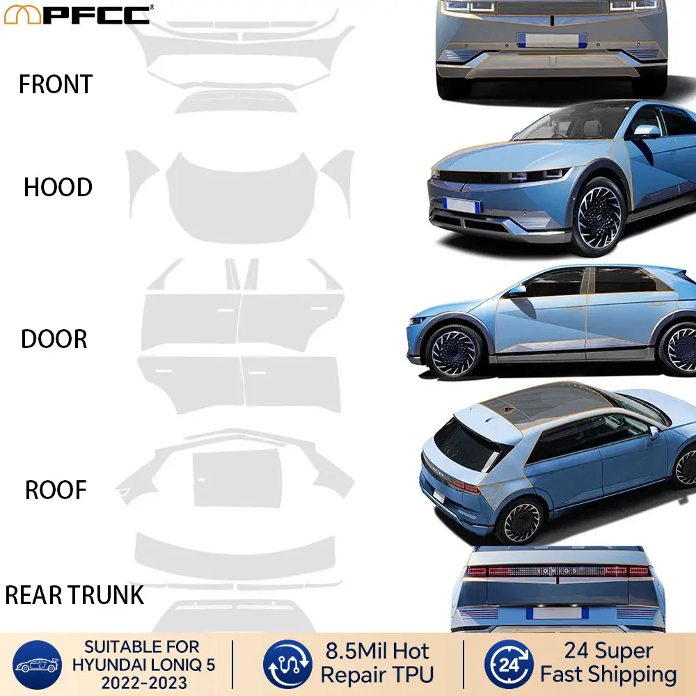 For Hyundai lONIQ 5 2022 2023 Anti-Scratch TPU Paint Protection Film Car Body Clear Bra Pre-cut PPF Resistant Invisible Cover
For Hyundai lONIQ 5 2022 2023 Anti-Scratch TPU Paint Protection Film Car Body Clear Bra Pre-cut PPF Resistant Invisible Cover