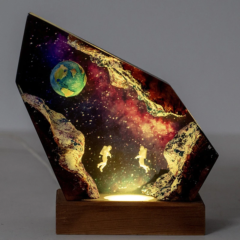 Universe Explore Organism Resin Table Light Creactive Art Decoration Lamp Astronaut Earth Theme Night Light USB Charge
Universe Explore Organism Resin Table Light Creactive Art Decoration Lamp Astronaut Earth Theme Night Light USB Charge
