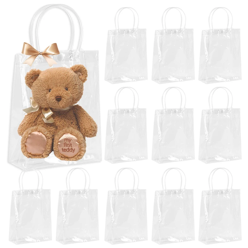 5pcs Transparent Soft PVC Gift Bags Clear Tote Packaging Bag with Hand Loop Reusable Waterproof Bag Wedding Birthday Party Decor
5pcs Transparent Soft PVC Gift Bags Clear Tote Packaging Bag with Hand Loop Reusable Waterproof Bag Wedding Birthday Party Decor