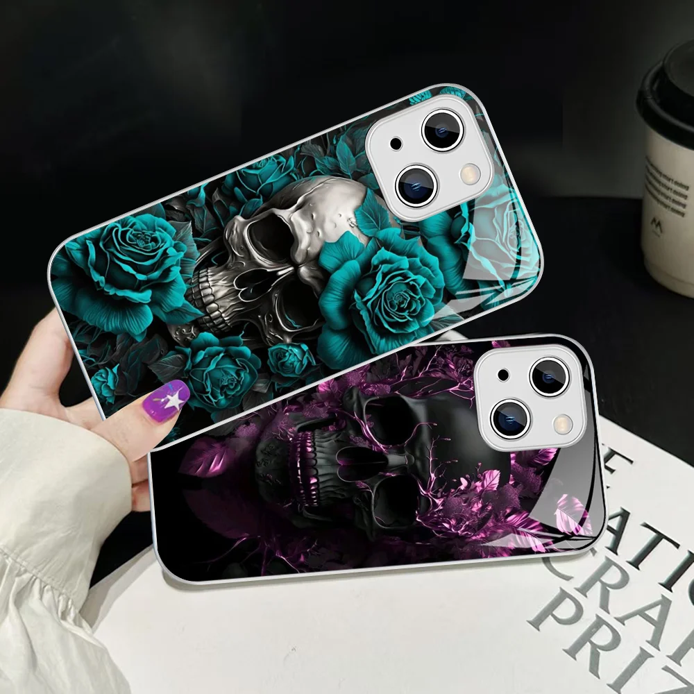 Deluxe Skull Phone Case Tempered Glass For iphone 14 13 12 11 Pro Mini XS MAX 14Plus X XS XR Cover
Deluxe Skull Phone Case Tempered Glass For iphone 14 13 12 11 Pro Mini XS MAX 14Plus X XS XR Cover