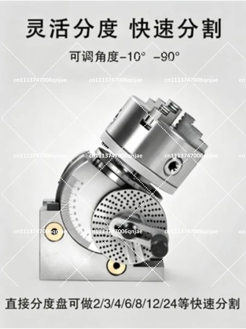 4/5 Inch CNC Universal Dividing Head, Vertical Horizontal Indexing Plate for Small Precision Machining
4/5 Inch CNC Universal Dividing Head, Vertical Horizontal Indexing Plate for Small Precision Machining