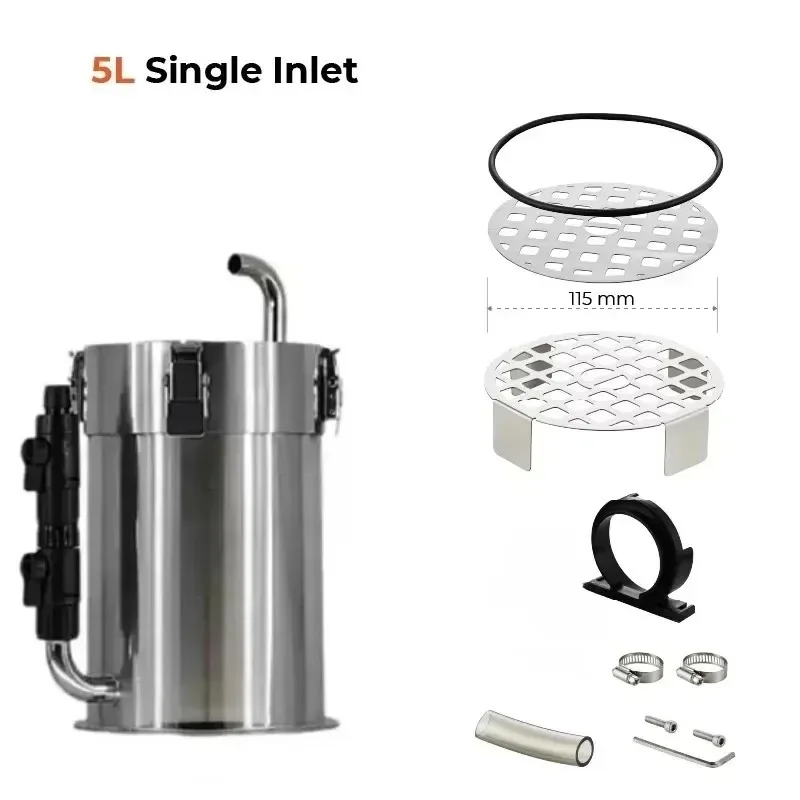 Stainless Steel Aquarium External Filter Barrel Canister pro Grass Tank Fish Tank Accessory 5/10/15/22L ADA Style
Stainless Steel Aquarium External Filter Barrel Canister pro Grass Tank Fish Tank Accessory 5/10/15/22L ADA Style