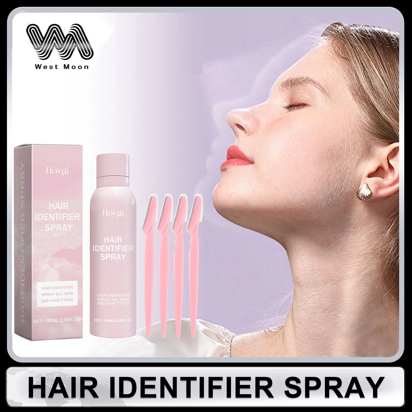 Hair Identifier Spray for Face Depilatory Gentle Hair Growth Inhibitor Hair Removal Smooth Moisturizing Spray for Face Shaving
Hair Identifier Spray for Face Depilatory Gentle Hair Growth Inhibitor Hair Removal Smooth Moisturizing Spray for Face Shaving
