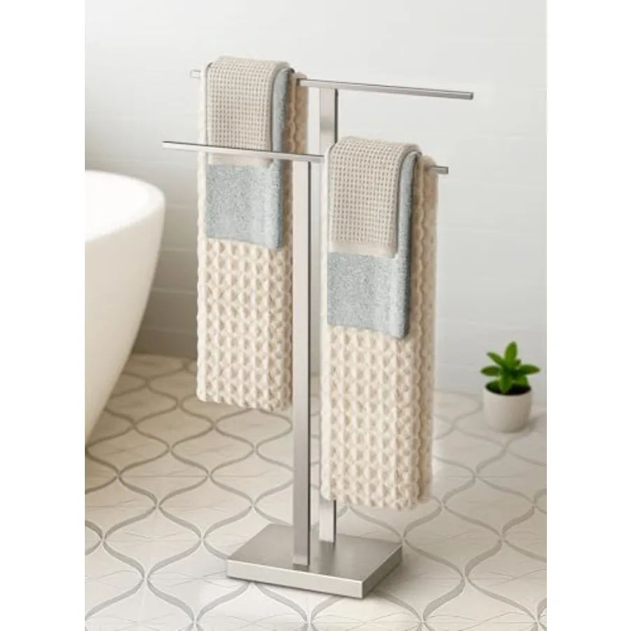 Freestanding Towel Rack for Bathroom Floor Towel Racks for Bathroom with Weighted Base 2-Tier Double Bath Towel Holder 18/8 Sta
Freestanding Towel Rack for Bathroom Floor Towel Racks for Bathroom with Weighted Base 2-Tier Double Bath Towel Holder 18/8 Sta