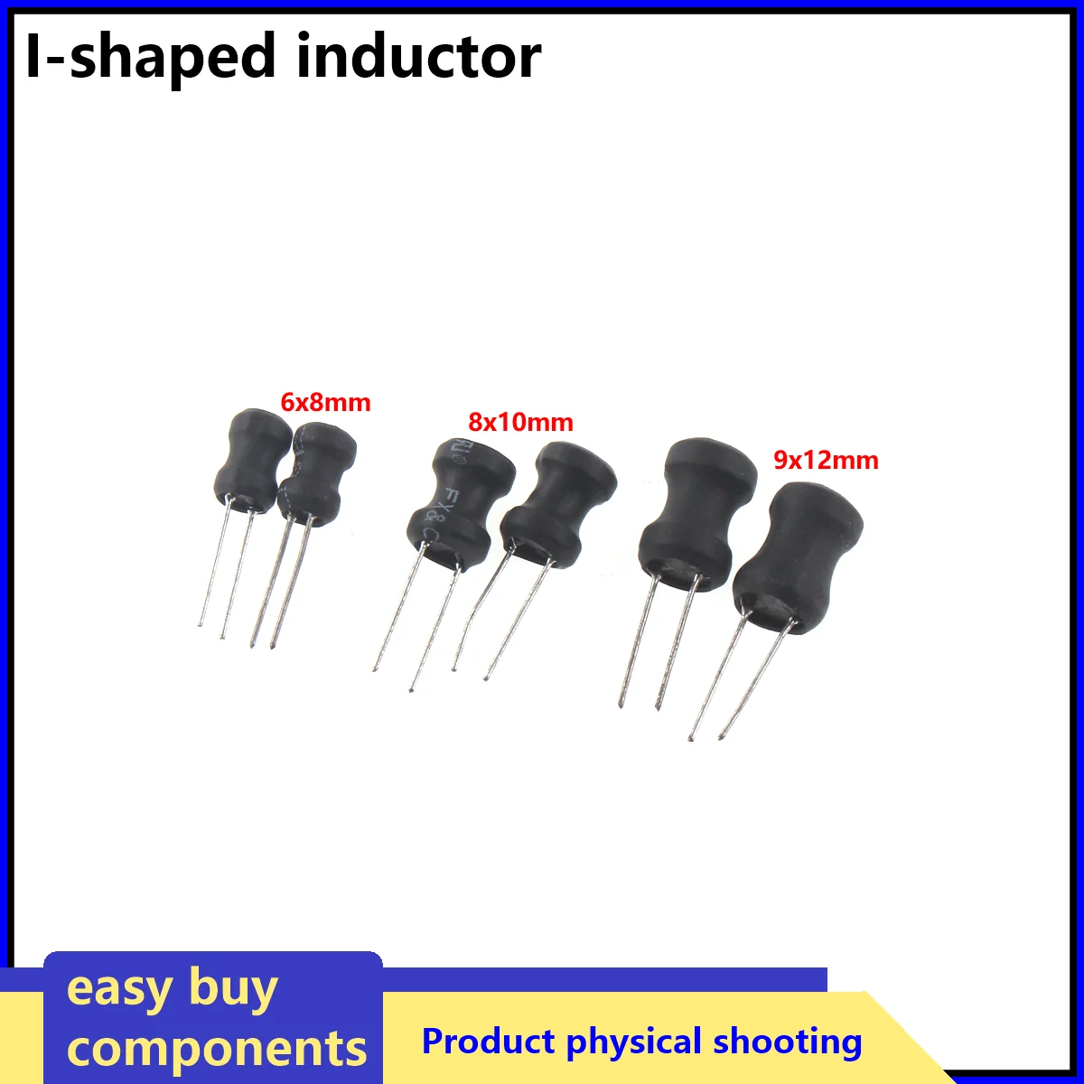 20/10PCS/Lot DIP Power Inductor Copper Coil 9x12mm 6x8 8x10 0912 1mH 2.2mH 3.3mH 4.7mH 10mH 68UH 100UH 150/220UH 330UH 470UH
20/10PCS/Lot DIP Power Inductor Copper Coil 9x12mm 6x8 8x10 0912 1mH 2.2mH 3.3mH 4.7mH 10mH 68UH 100UH 150/220UH 330UH 470UH