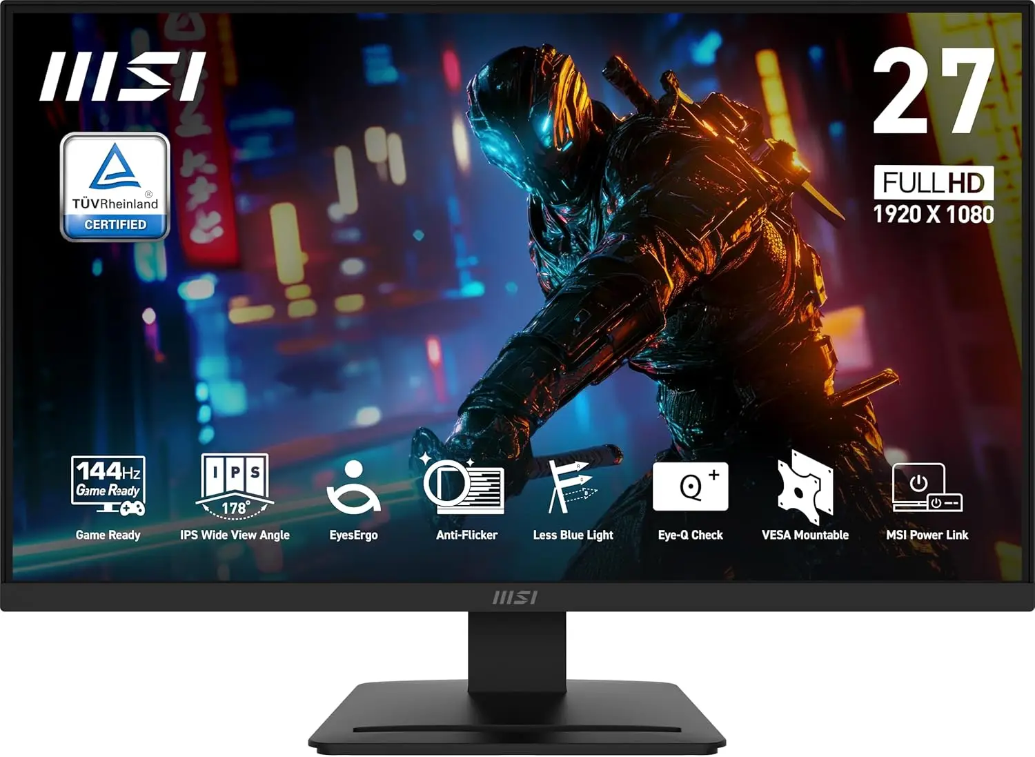 27-дюймовый игровой монитор FHD, 144 Гц, IPS-дисплей, поддержка HDR, крепление VESA, тонкий корпус
27-дюймовый игровой монитор FHD, 144 Гц, IPS-дисплей, поддержка HDR, крепление VESA, тонкий корпус