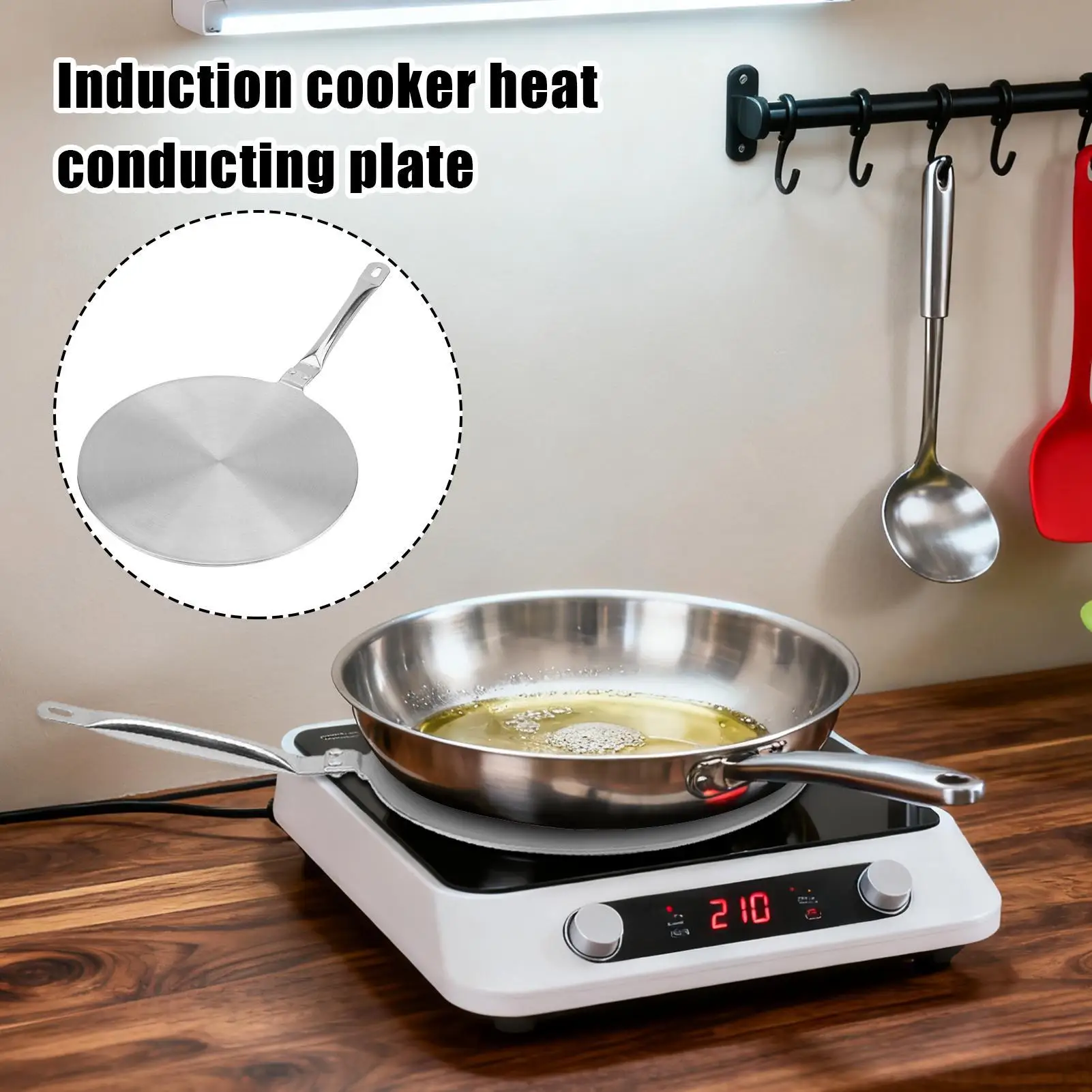 Induction Converter Plate Household Cooking Gadget Heat Diffuser Induction Cooktop Adapter For Apartment Home Dorm Small Space
Induction Converter Plate Household Cooking Gadget Heat Diffuser Induction Cooktop Adapter For Apartment Home Dorm Small Space