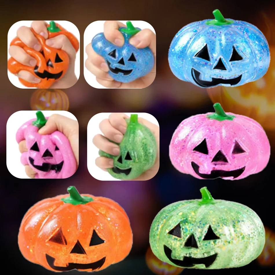 Pumpkin-Head Glitter Squeeze Toy, Slow-Rise Soft-Candy Feel, Non-Stick Tear-Proof Lightweight Compact Quick-Wipe Pliab gift Toy
Pumpkin-Head Glitter Squeeze Toy, Slow-Rise Soft-Candy Feel, Non-Stick Tear-Proof Lightweight Compact Quick-Wipe Pliab gift Toy