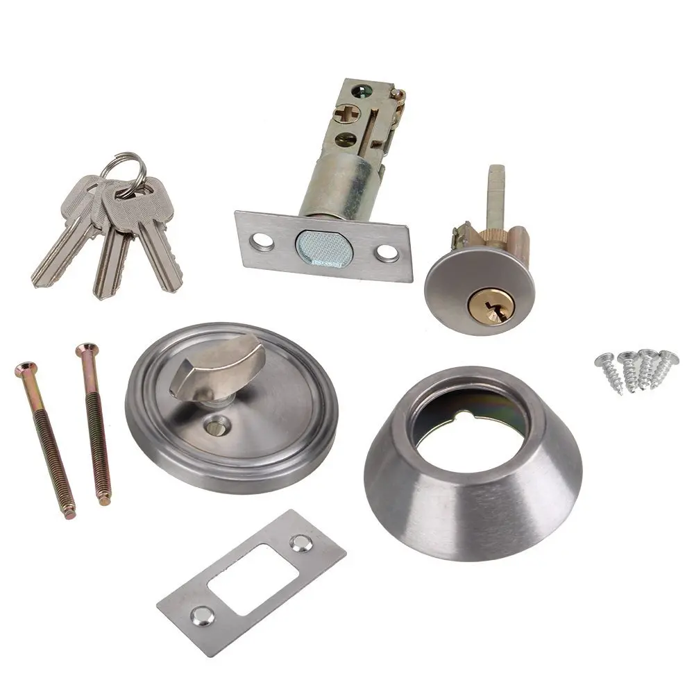 Copper Door Lock Cylinder Deadbolt Chrome Metal Dead Home Door Gate Single Cylinder Bolt Door Lock
Copper Door Lock Cylinder Deadbolt Chrome Metal Dead Home Door Gate Single Cylinder Bolt Door Lock