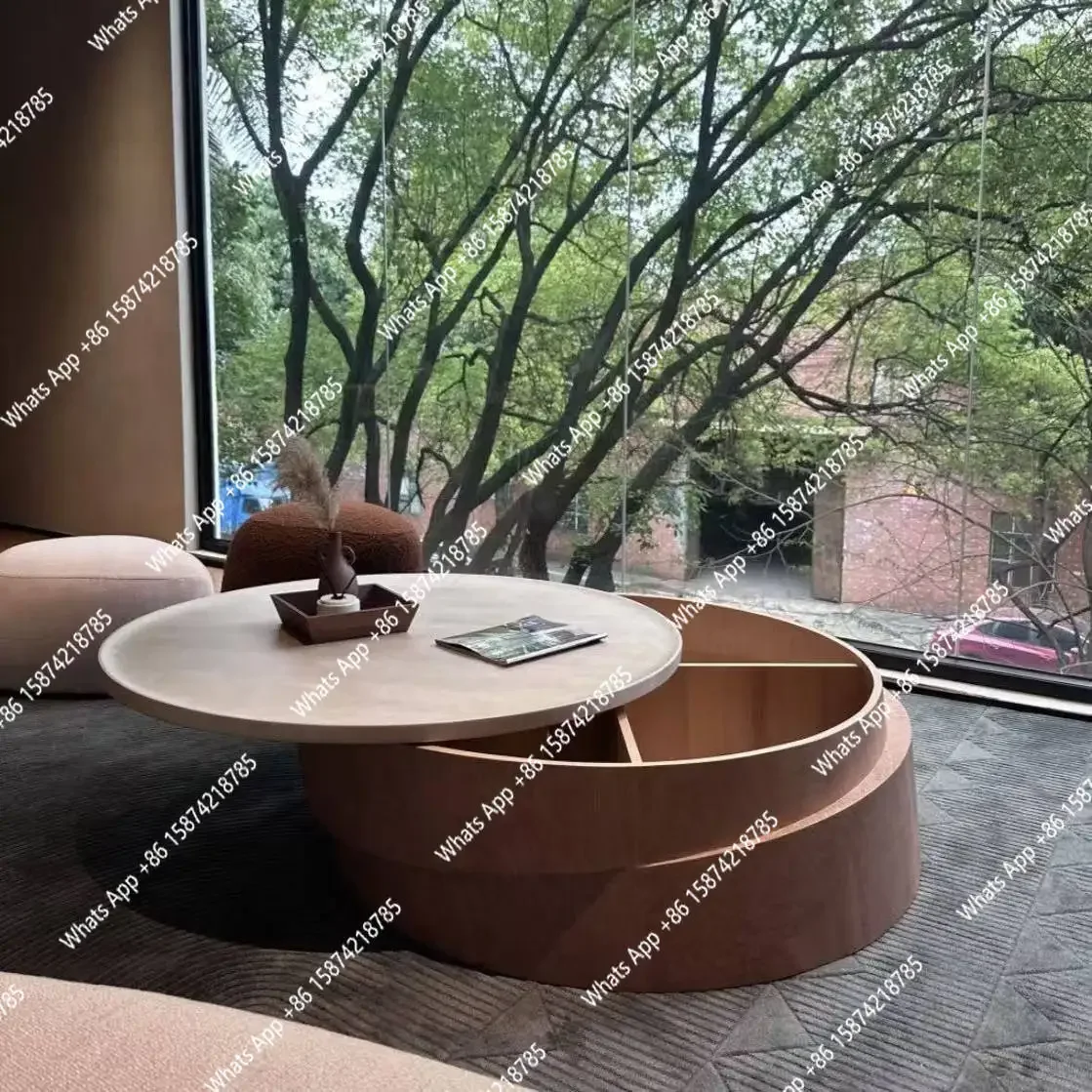 N63 Log style high-end design sense light luxury niche round living room solid wood coffee table rotatable high-end sense fashio
N63 Log style high-end design sense light luxury niche round living room solid wood coffee table rotatable high-end sense fashio