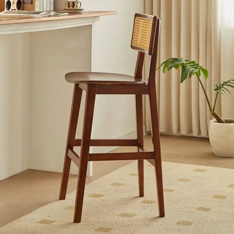 Nordic Kitchen Home Bar Chair Retro Wooden Design Cafe Dining High Chair Luxury Counter Stool Taburetes De Bar Furniture
Nordic Kitchen Home Bar Chair Retro Wooden Design Cafe Dining High Chair Luxury Counter Stool Taburetes De Bar Furniture