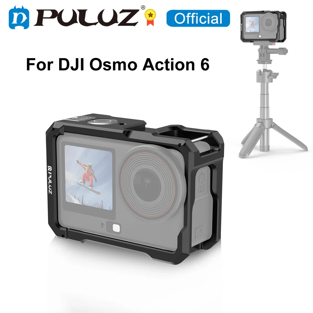Металлическая клетка PULUZ с холодным башмаком для DJI Osmo Action 6, алюминиевая клетка, спортивная экшн-камера, аксессуары
Металлическая клетка PULUZ с холодным башмаком для DJI Osmo Action 6, алюминиевая клетка, спортивная экшн-камера, аксессуары