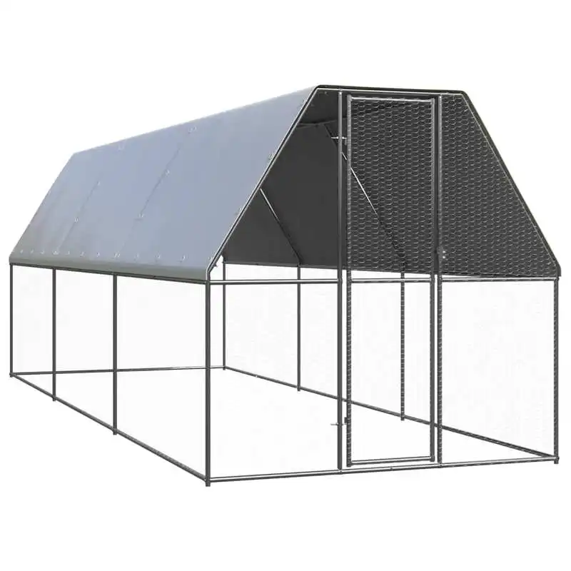 Outdoor Chicken Cage 6.6‘x19.7‘x6.6‘ Galvanized Steel
Outdoor Chicken Cage 6.6‘x19.7‘x6.6‘ Galvanized Steel