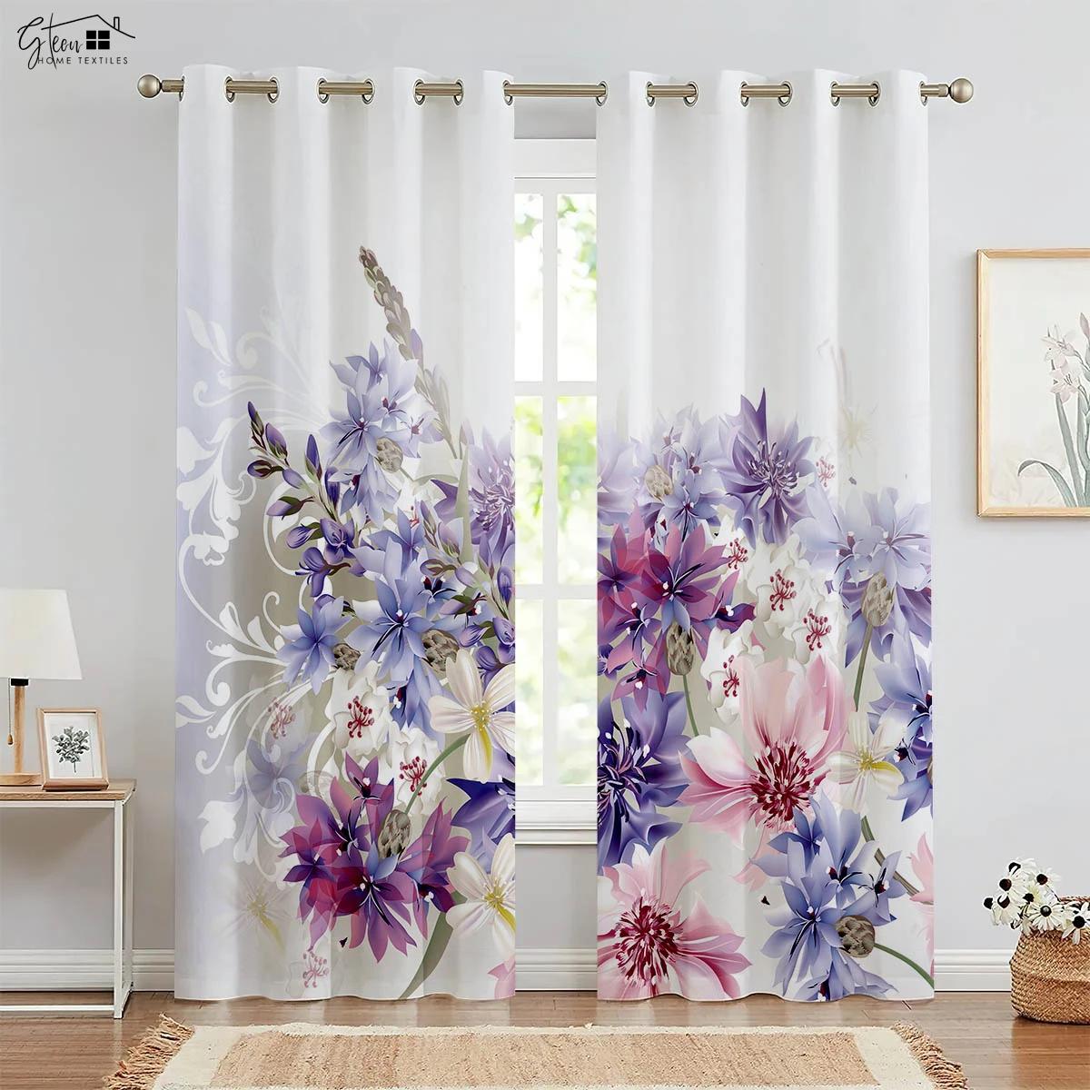 Flower 3D Printed Curtains Pastoral Fresh Natural Yellow Green Colorful Bedroom Living Room Rod Pocket Decorative Curtains 2PCS
Flower 3D Printed Curtains Pastoral Fresh Natural Yellow Green Colorful Bedroom Living Room Rod Pocket Decorative Curtains 2PCS