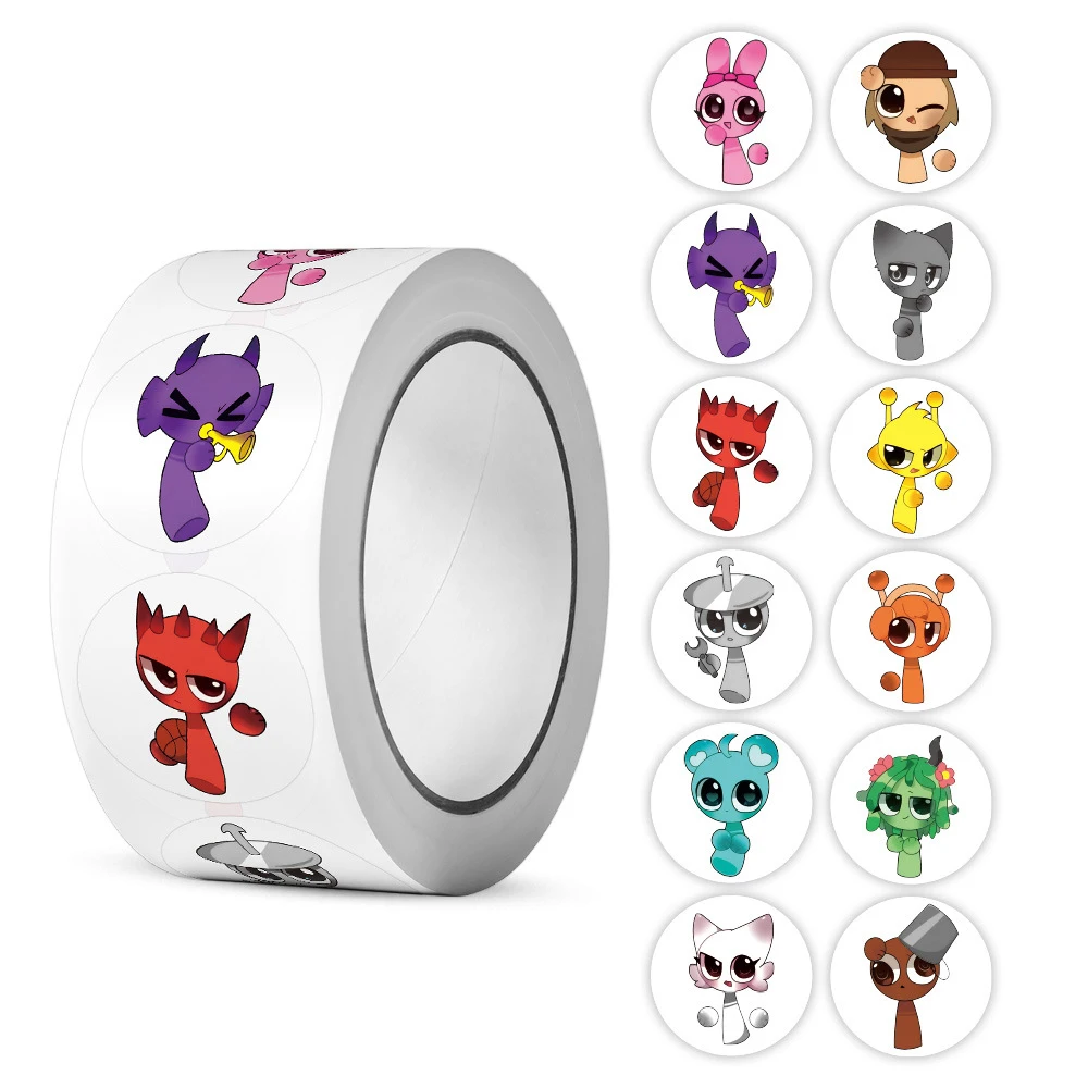 500pcs/Roll Anime Game Incredibox Sprunki Stickers Cute Cartoon Decals DIY Suitcase Luggage Laptop Car Funny Decoration Sticker
500pcs/Roll Anime Game Incredibox Sprunki Stickers Cute Cartoon Decals DIY Suitcase Luggage Laptop Car Funny Decoration Sticker