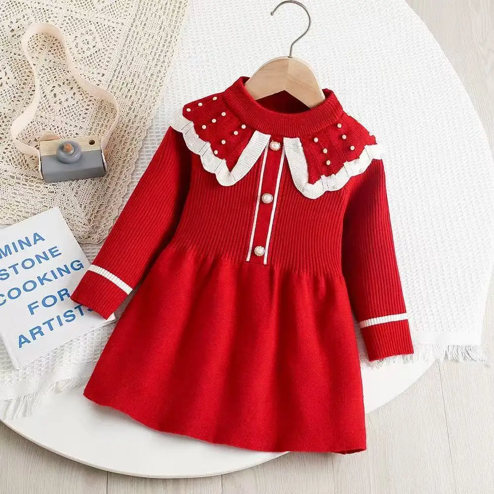 European and American Autumn 2026 New Arrivals Elegant and Fashionable Red Long-Sleeved Dresses for Young Children
European and American Autumn 2026 New Arrivals Elegant and Fashionable Red Long-Sleeved Dresses for Young Children