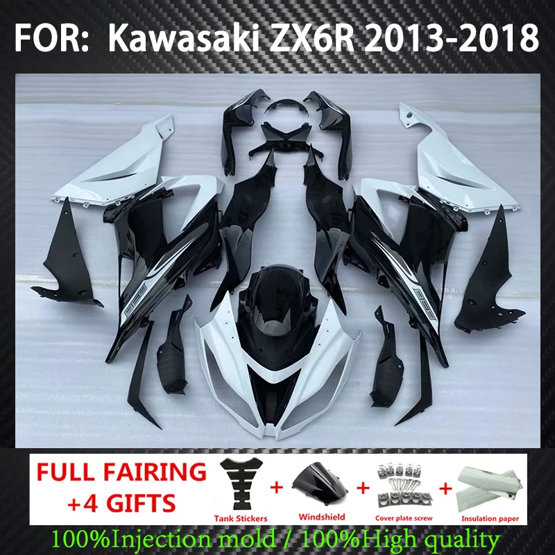 for Kawasaki Zx6r 2013 - 2018 Bodywork Ninja Zx-6r 13 14 Black white Abs Fairing Ninja Zx-6r 15 16 17 18 Fairing
for Kawasaki Zx6r 2013 - 2018 Bodywork Ninja Zx-6r 13 14 Black white Abs Fairing Ninja Zx-6r 15 16 17 18 Fairing