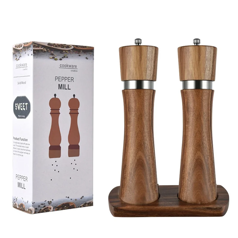 【Must-Haves】Salt And Pepper Mill Set Adjustable Grinder With Mill Coaster, Salt Mill
【Must-Haves】Salt And Pepper Mill Set Adjustable Grinder With Mill Coaster, Salt Mill