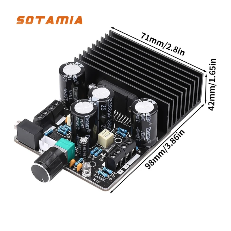 SOTAMIA TDA7850 High Power Digital Power Amplifier Board Class AB Car Power Amplifier Module 2.1 Channel 80W*2+120W Home Theater
SOTAMIA TDA7850 High Power Digital Power Amplifier Board Class AB Car Power Amplifier Module 2.1 Channel 80W*2+120W Home Theater