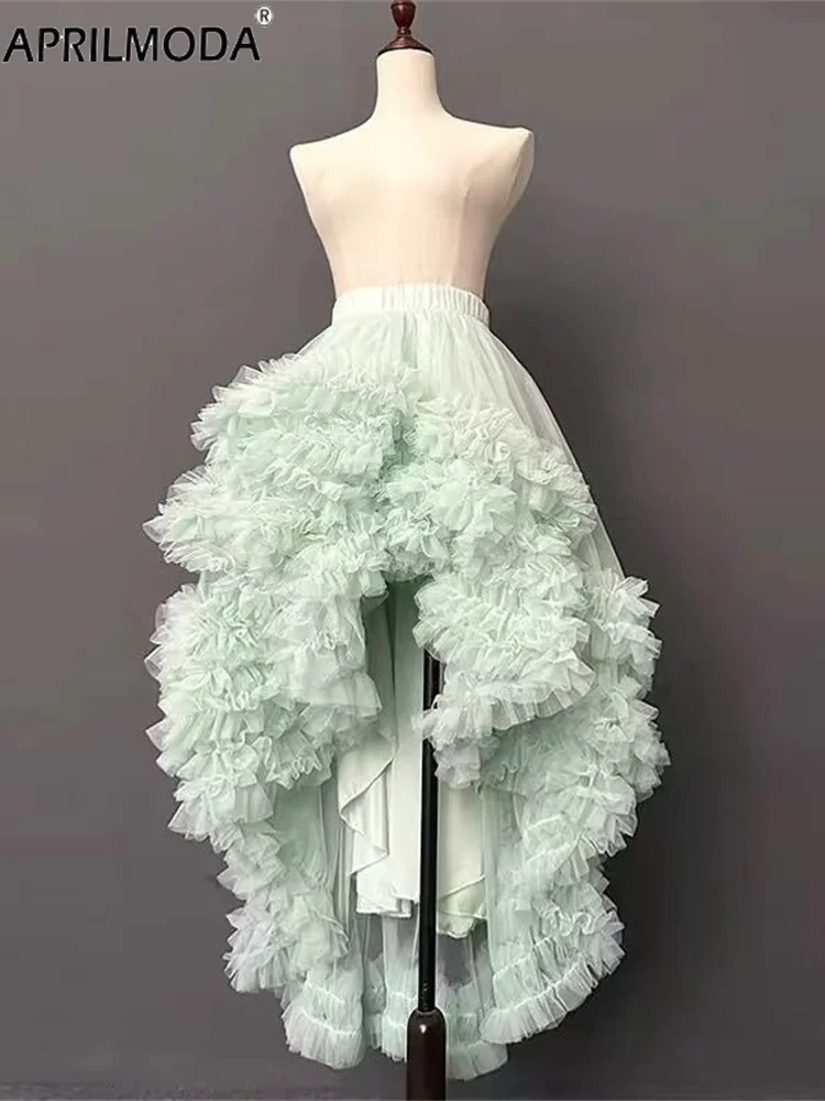 Multi Layer Ball Gown High Low Midi Long Mesh Tutu Tulle Skirt Light Green Irregular Evening Bridesmaid Princess Cake Skirts
Multi Layer Ball Gown High Low Midi Long Mesh Tutu Tulle Skirt Light Green Irregular Evening Bridesmaid Princess Cake Skirts