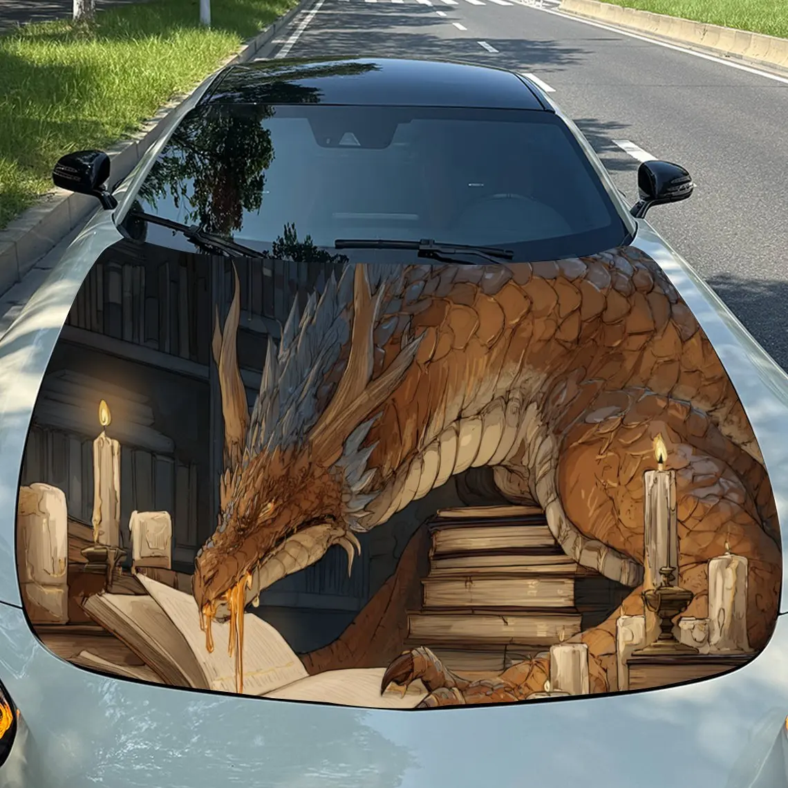 Impressive Brown Dragon - like Creature Car Hood Stickers - Self-Adhesive, Waterproof and Durable Vinyl Wrap, Decorate And Prote
Impressive Brown Dragon - like Creature Car Hood Stickers - Self-Adhesive, Waterproof and Durable Vinyl Wrap, Decorate And Prote