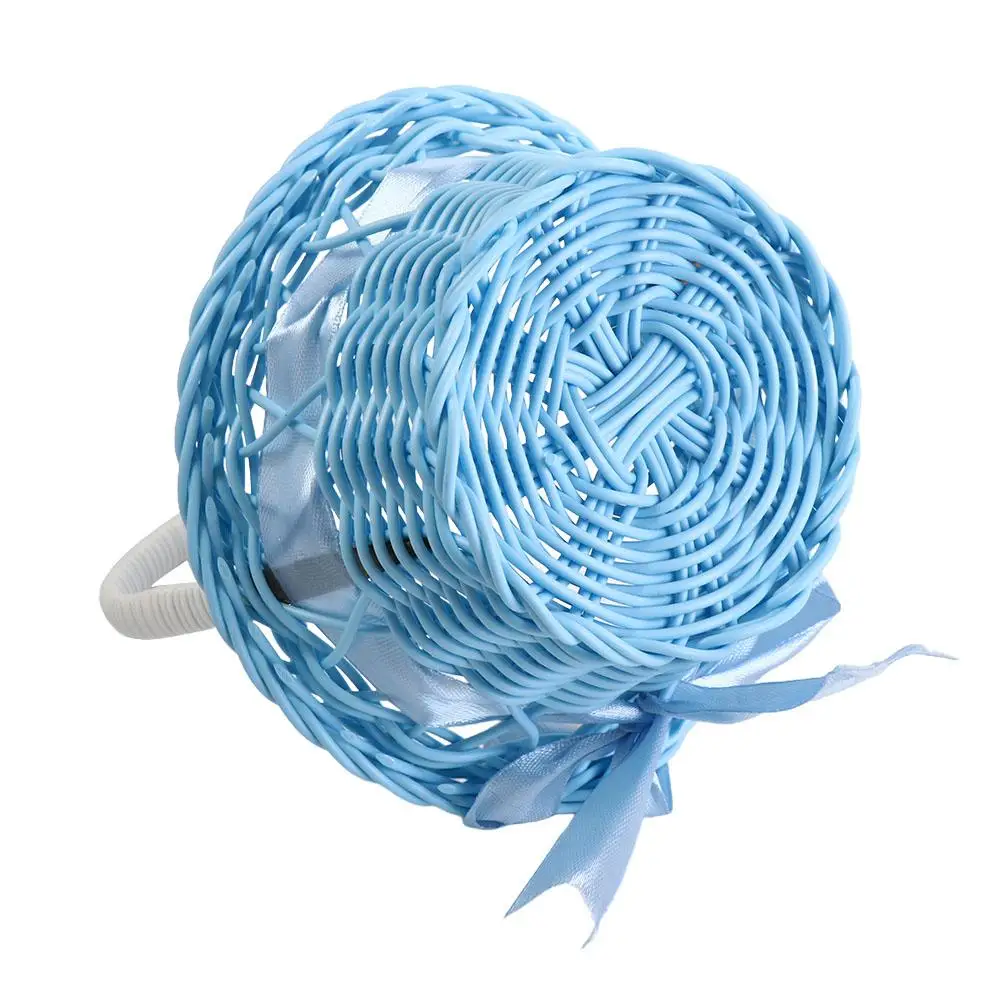 Imitation Rattan Round Small Flower Basket Pink/Purple/Orange/Blue/Yellow with handle Woven Hand-held Flower Basket Decorative
Imitation Rattan Round Small Flower Basket Pink/Purple/Orange/Blue/Yellow with handle Woven Hand-held Flower Basket Decorative