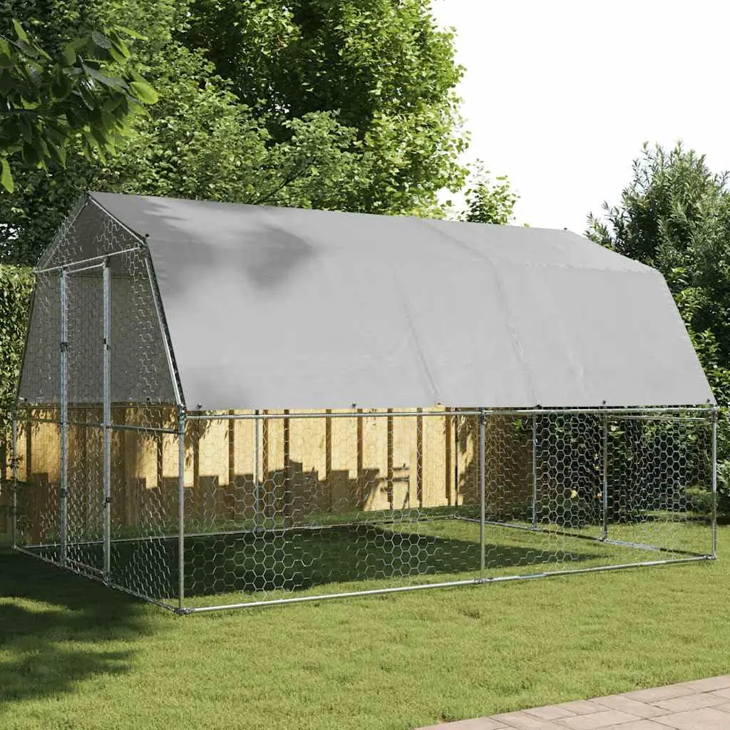 Walk-in Chicken Coop Galvanized PE Lockable 147.6x112.2x90.6in Chickens Small Animals, Customized
Walk-in Chicken Coop Galvanized PE Lockable 147.6x112.2x90.6in Chickens Small Animals, Customized