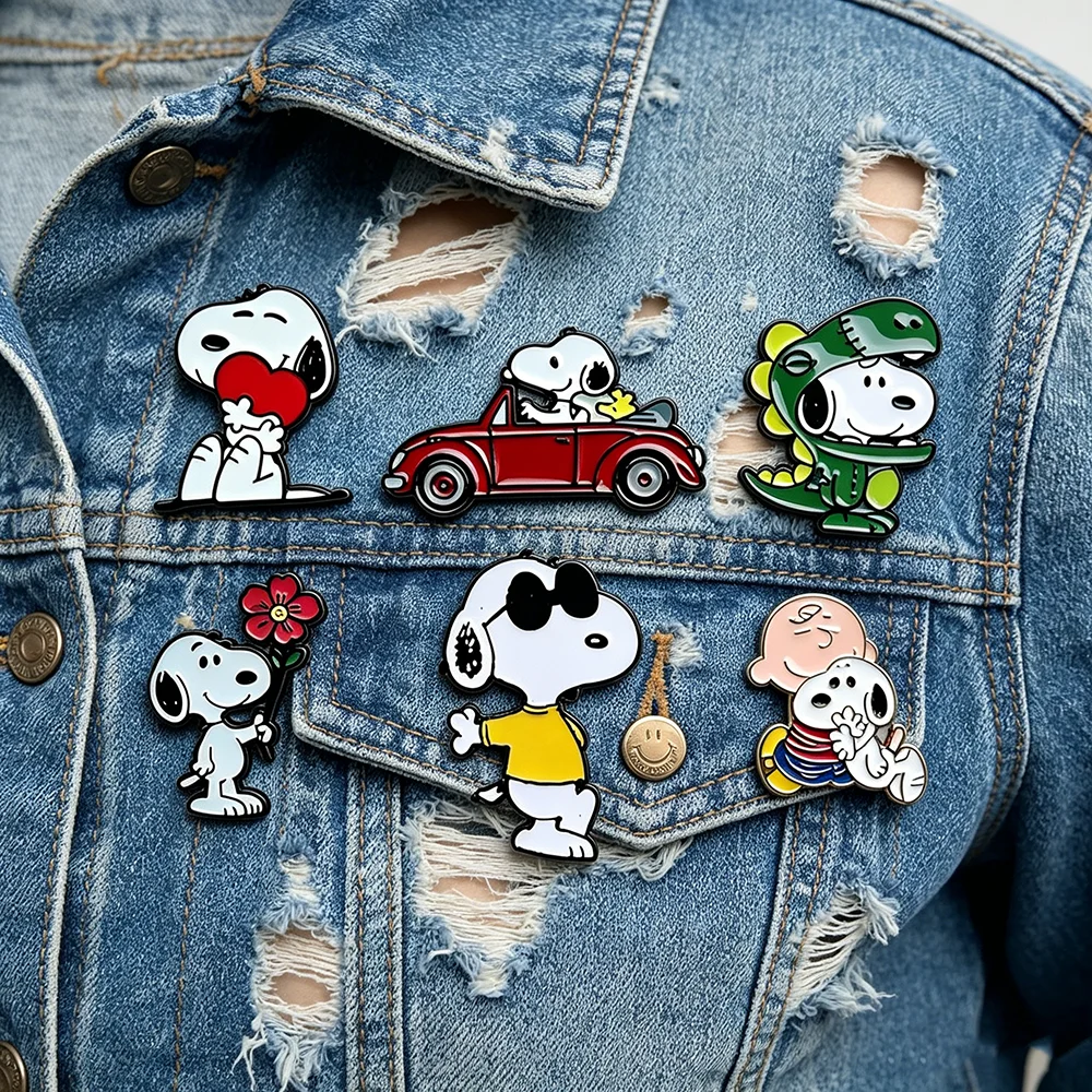 Snoopy Cute Cartoon Dog Enamel Pins Set - 2/4/6Pcs Brooches Lapel Pins for Bag Hat DIY Craft Jewelry Gift for Friends
Snoopy Cute Cartoon Dog Enamel Pins Set - 2/4/6Pcs Brooches Lapel Pins for Bag Hat DIY Craft Jewelry Gift for Friends