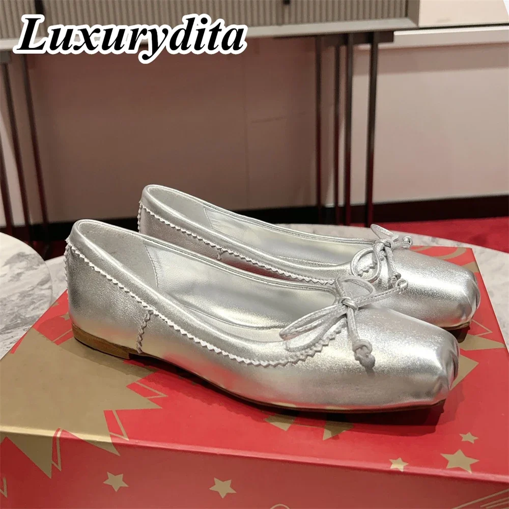 Top Quality Womens Ballet shoes Luxury Fashion Ladies Flat shoes Designer Classic Red Heel Real Leather soled Mules Shoes 1115
Top Quality Womens Ballet shoes Luxury Fashion Ladies Flat shoes Designer Classic Red Heel Real Leather soled Mules Shoes 1115