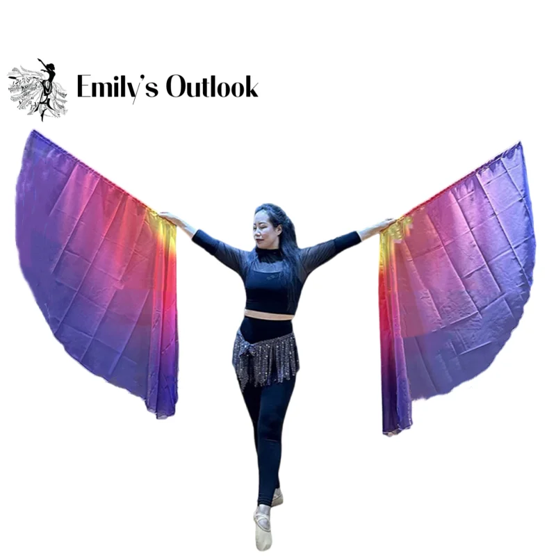2pcs Semicircle Chiffon Flag Gradient Praise Worship Dance Angel Wing Thin Flowy lightweight with Rod Church Banner Prophetic
2pcs Semicircle Chiffon Flag Gradient Praise Worship Dance Angel Wing Thin Flowy lightweight with Rod Church Banner Prophetic