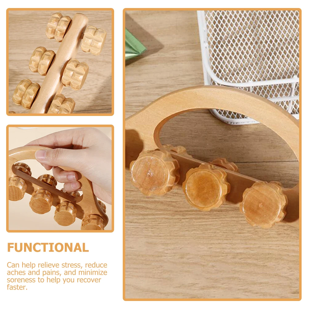 Wooden Massage Roller Handheld Back Calf Muscle Relief Portable Massager Stick Body Rolling Meridian Manual Self Care Tools
Wooden Massage Roller Handheld Back Calf Muscle Relief Portable Massager Stick Body Rolling Meridian Manual Self Care Tools