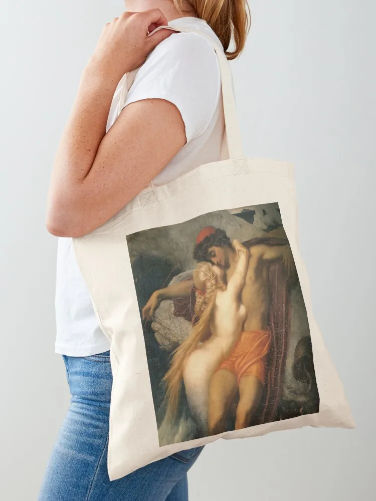 Leighton's The Fisherman and the Syren Tote Bag shopper bag women canvas eco bag folding Women's handbag woman shopping
Leighton's The Fisherman and the Syren Tote Bag shopper bag women canvas eco bag folding Women's handbag woman shopping