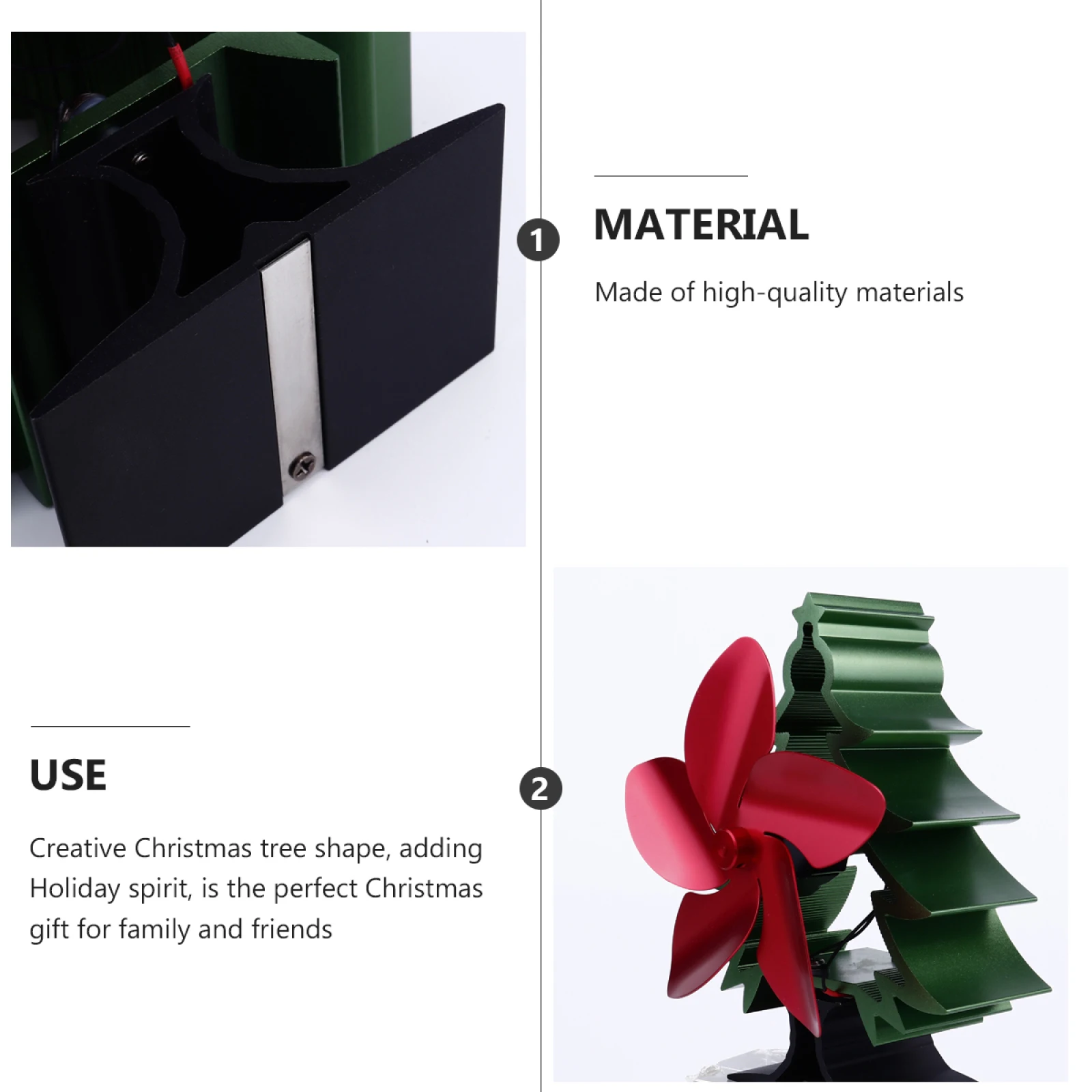 Heat Powered Fan Thermal Christmas Tree Shaped 5 Blades Stove Warm Air Fireplace Camping Hiking Silent Self Generation Fuel
Heat Powered Fan Thermal Christmas Tree Shaped 5 Blades Stove Warm Air Fireplace Camping Hiking Silent Self Generation Fuel