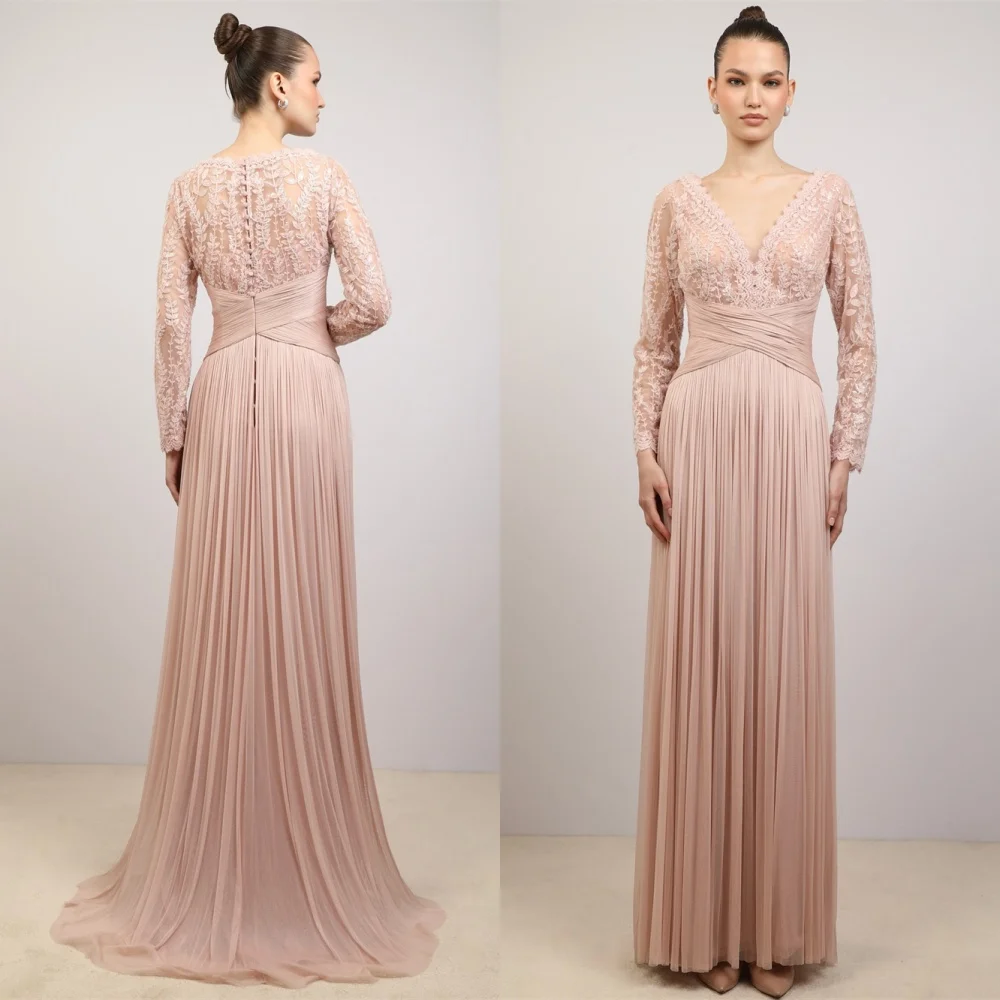 Customized Charming Chiffon Evening Dress Classic V-Neck Long Sleeves Homecoming Dresses Fashion Sweep Train Vestido De Festa
Customized Charming Chiffon Evening Dress Classic V-Neck Long Sleeves Homecoming Dresses Fashion Sweep Train Vestido De Festa