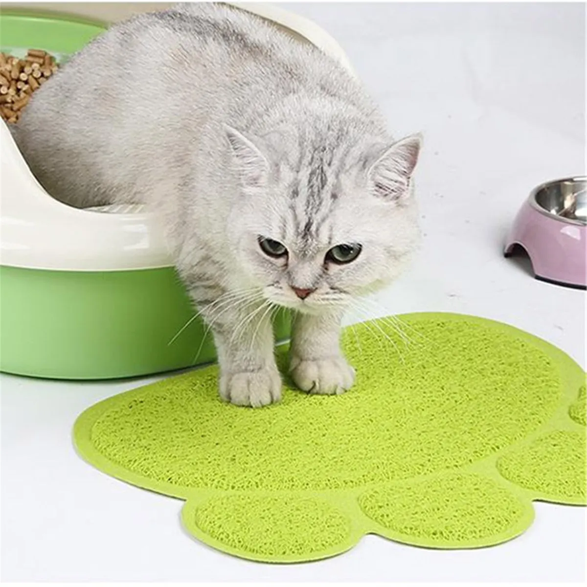 PVC Pet Dog Cat Bowl Food Water Feeding Placemat - Non-slip Tray To Prevent Mess on The Floor - Easy To Clean Pet Placemat
PVC Pet Dog Cat Bowl Food Water Feeding Placemat - Non-slip Tray To Prevent Mess on The Floor - Easy To Clean Pet Placemat