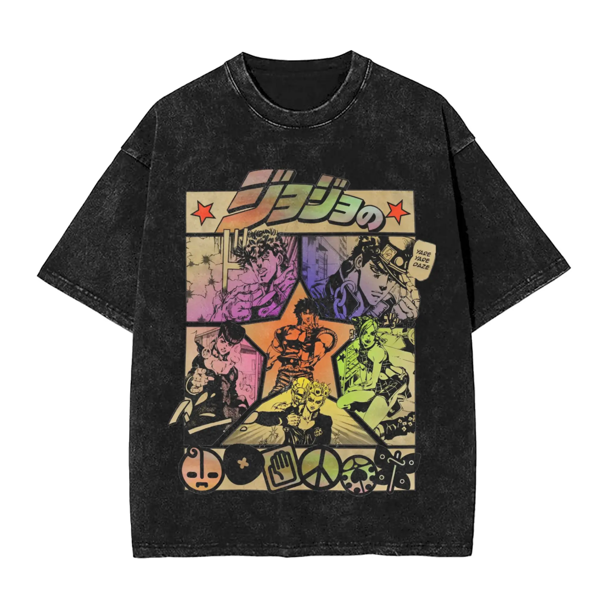 JJBA Jolyne Cujoh Stone Ocean Anime T Shirts Men's 100% Cotton T-Shirts Round Neck Tee Shirt Short Sleeve Clothing Party
JJBA Jolyne Cujoh Stone Ocean Anime T Shirts Men's 100% Cotton T-Shirts Round Neck Tee Shirt Short Sleeve Clothing Party
