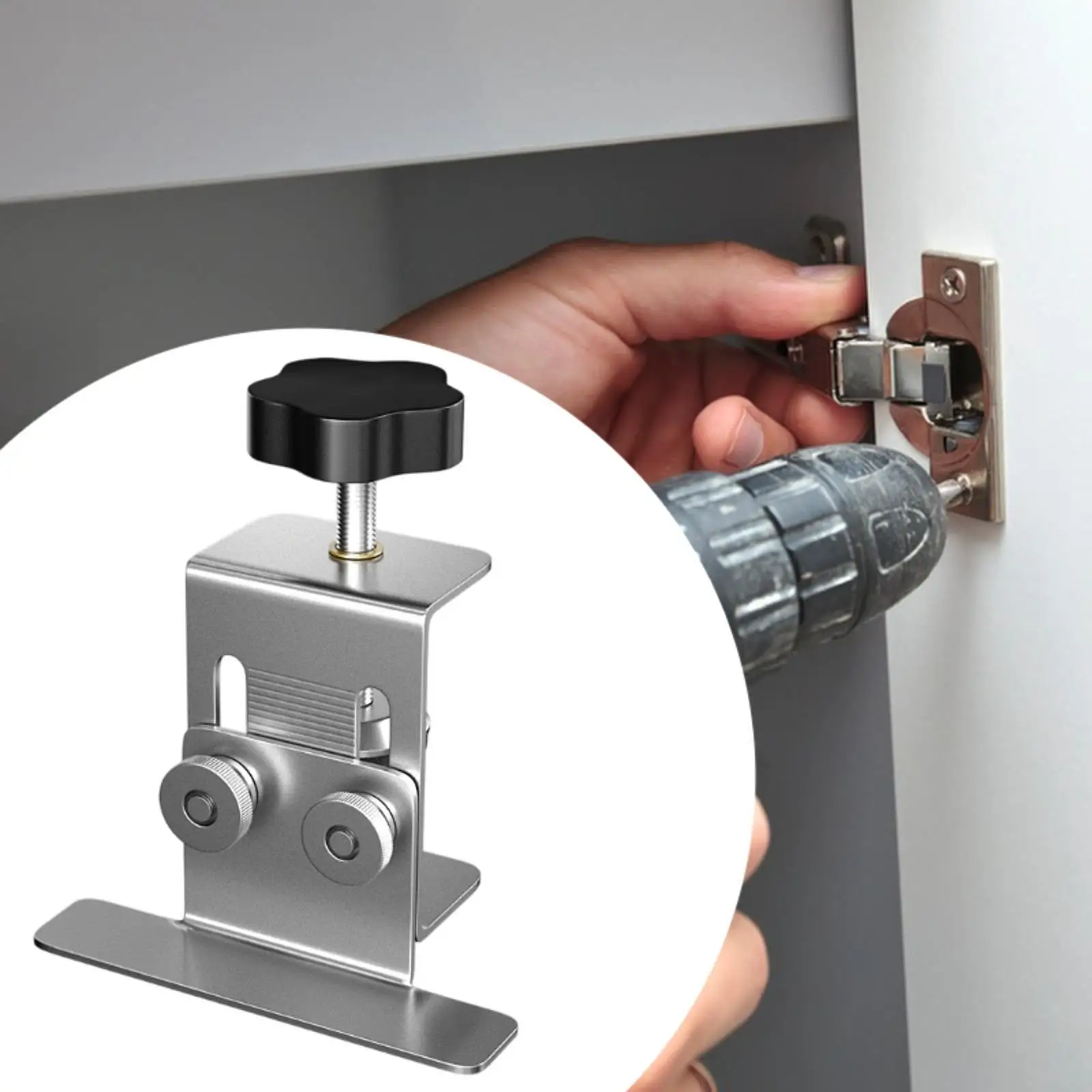 Cabinet Door Installation Positioner Practical Enlarged Knob Versatile Stainless Steel for Furniture Wardrobe Most Cabinet Doors
Cabinet Door Installation Positioner Practical Enlarged Knob Versatile Stainless Steel for Furniture Wardrobe Most Cabinet Doors