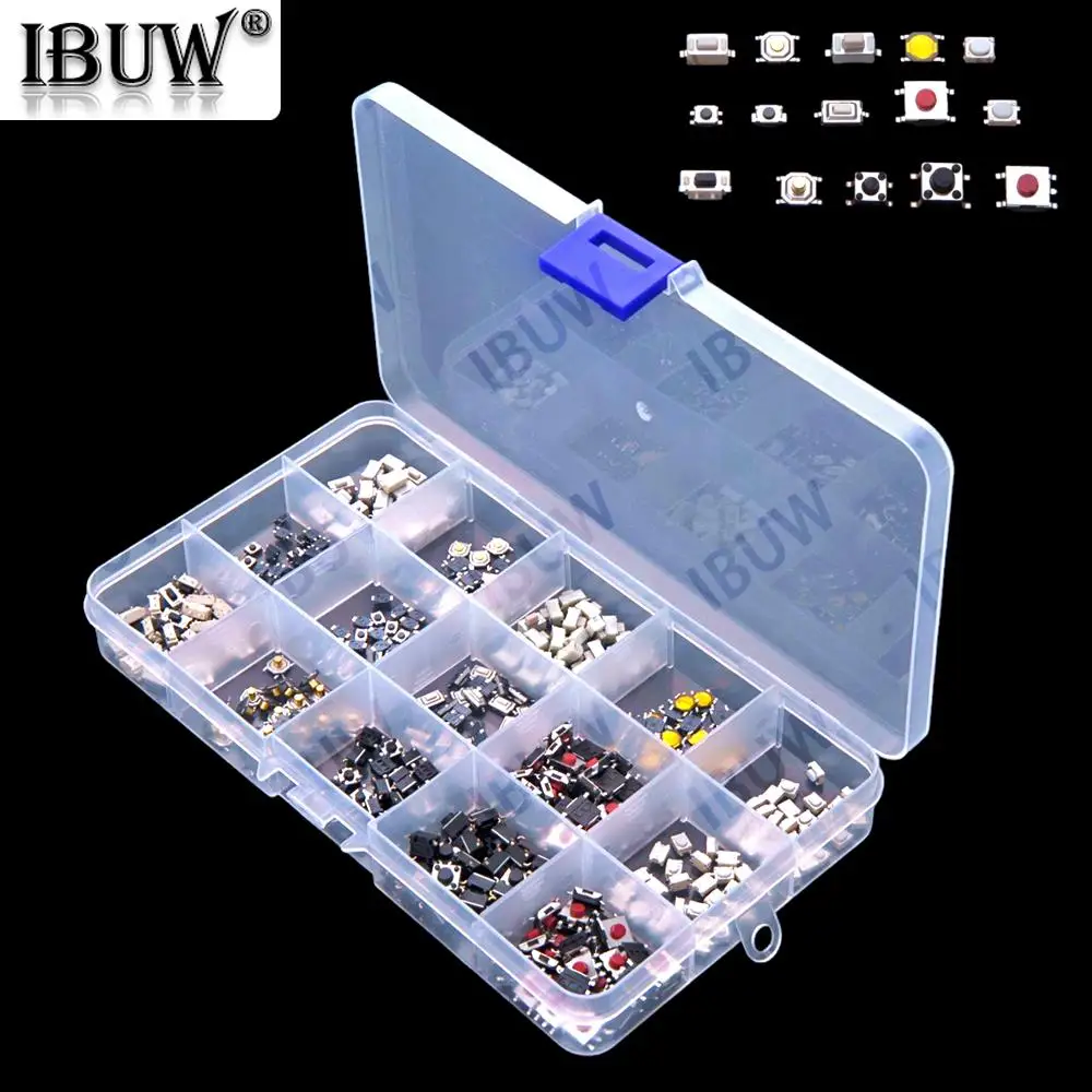 15Value 375PCS Car Remote Control Touch Micro-Switch Switch Pack for LCD Button Box and Auto Repair Locksmiths Auto
15Value 375PCS Car Remote Control Touch Micro-Switch Switch Pack for LCD Button Box and Auto Repair Locksmiths Auto