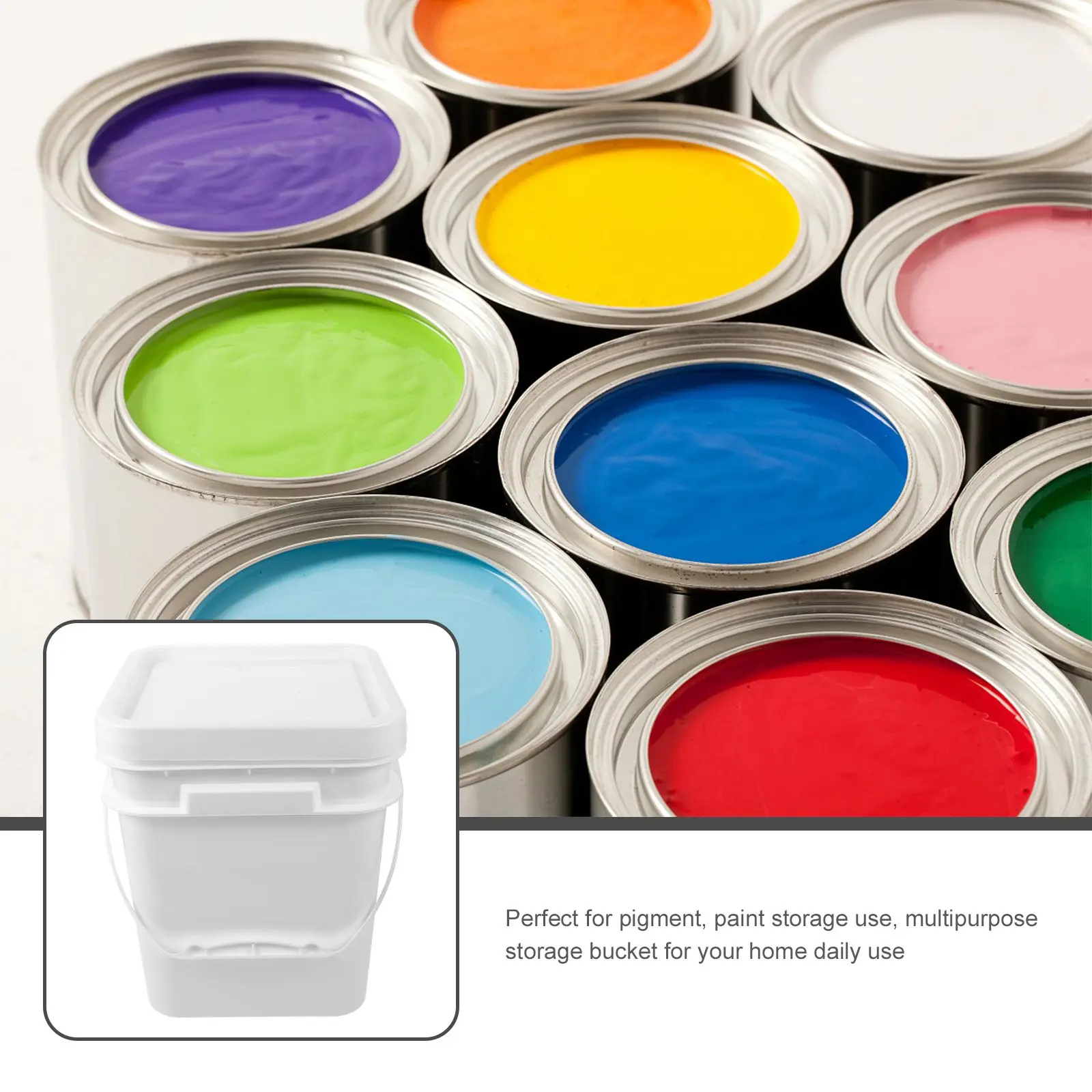 1Pcs 10 Liter ABS Paint Bucket 2.6 Gallons Square Wide Mouth Container Lid Empty Plastic Storage Pp Home Use Household Storage
1Pcs 10 Liter ABS Paint Bucket 2.6 Gallons Square Wide Mouth Container Lid Empty Plastic Storage Pp Home Use Household Storage