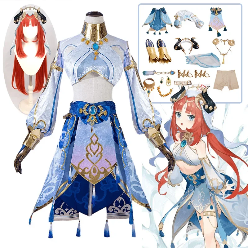 Nilou Cosplay Genshin Impact Cosplay Costume Sumeru Nilou Genshin Cosplay Uniform Skirts Wig Suit Halloween Xmas Women Clothing
Nilou Cosplay Genshin Impact Cosplay Costume Sumeru Nilou Genshin Cosplay Uniform Skirts Wig Suit Halloween Xmas Women Clothing