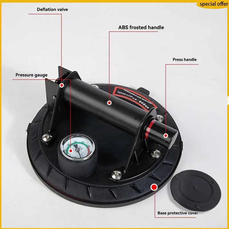 A50I Pressure Gauge Sucker Air Pump Type Glass Suction Cup Monitor Suction Cup Tool Industrial Grade Suction Cups
A50I Pressure Gauge Sucker Air Pump Type Glass Suction Cup Monitor Suction Cup Tool Industrial Grade Suction Cups