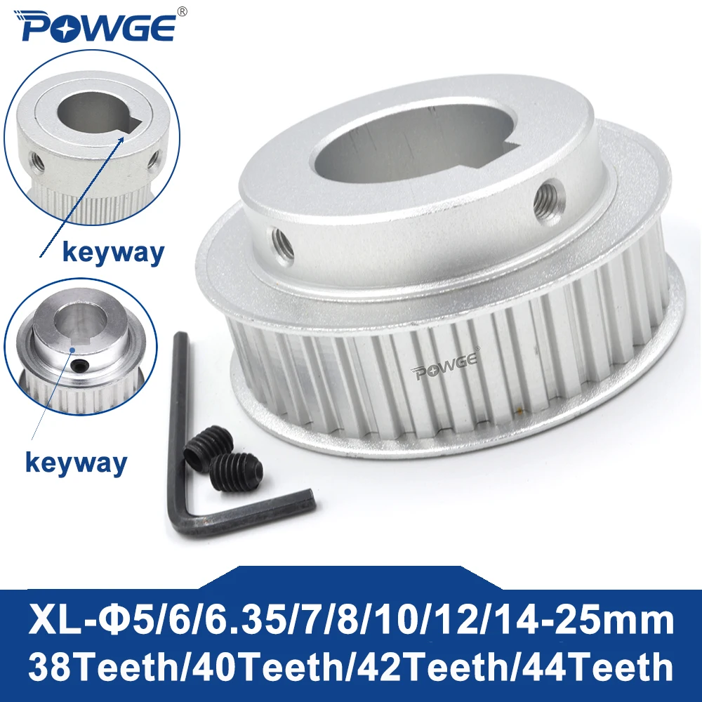 POWGE Trapezoidal 44 42 40 38 teeth XL Timing Pulley BF Bore 6-30mm for Belt width 10/15mm 44T 42T 40T 38T 40teeth 42teeth
POWGE Trapezoidal 44 42 40 38 teeth XL Timing Pulley BF Bore 6-30mm for Belt width 10/15mm 44T 42T 40T 38T 40teeth 42teeth