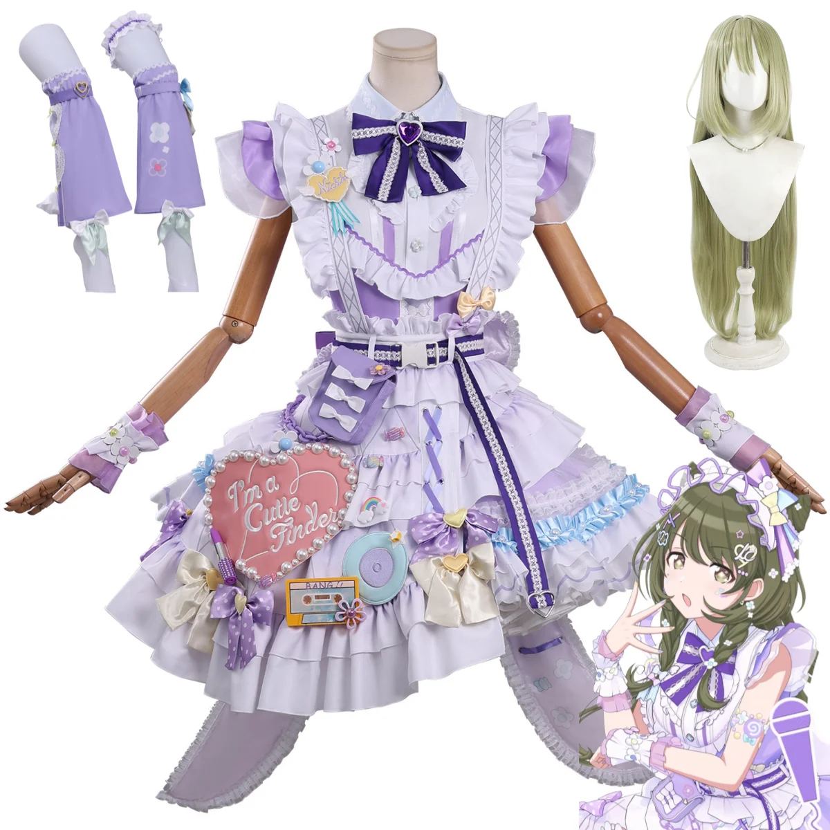 Game The Idolm Ster Shiny Colors Nanakusa Nichika Cosplay Costume Purple Princess Dress Lolita Skirt Wig Woman Cute Party Suit
Game The Idolm Ster Shiny Colors Nanakusa Nichika Cosplay Costume Purple Princess Dress Lolita Skirt Wig Woman Cute Party Suit