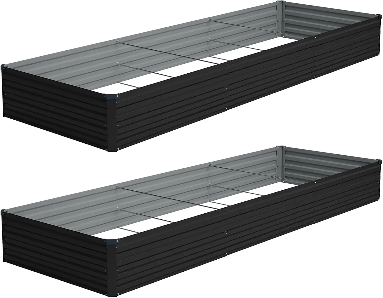 2 Pack 12x4x1FT Galvanized Raised Garden Bed Kit, Outdoor Metal Planter Box for Vegetables, Easy Assembly
2 Pack 12x4x1FT Galvanized Raised Garden Bed Kit, Outdoor Metal Planter Box for Vegetables, Easy Assembly