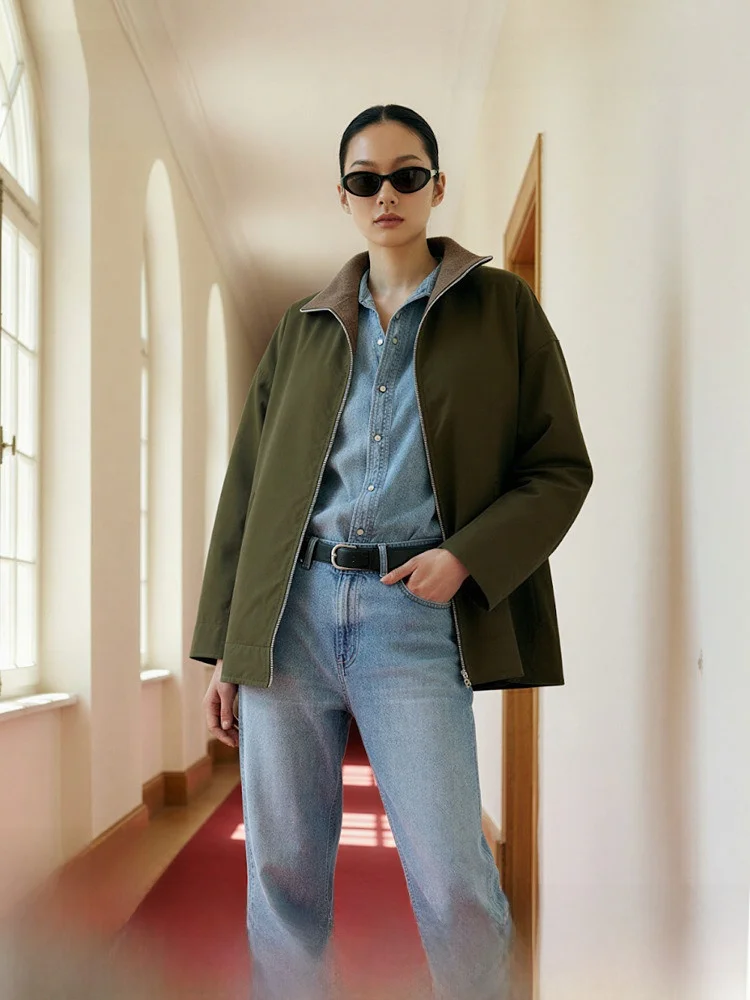 H&M Women's Jacket 2026 New High Intelligence Light Thin Collar Corduroy Patchwork Jacket 1000078 Vintage Style Loose Fit Cotton
H&M Women's Jacket 2026 New High Intelligence Light Thin Collar Corduroy Patchwork Jacket 1000078 Vintage Style Loose Fit Cotton
