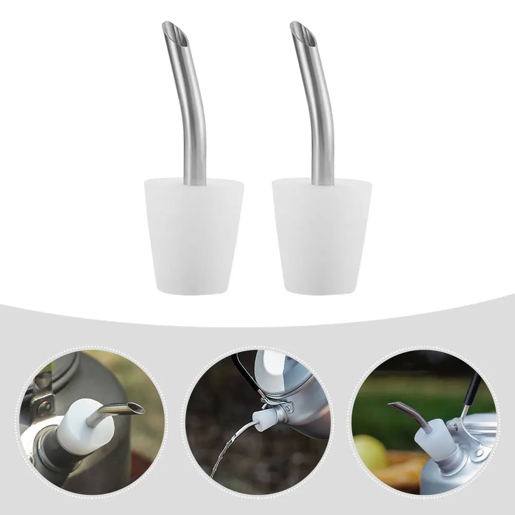 2 Pcs Kettle Spout Extender Spouts Camping Mouth Extension Pipes Conversion Nozzles Silver Extended for
2 Pcs Kettle Spout Extender Spouts Camping Mouth Extension Pipes Conversion Nozzles Silver Extended for