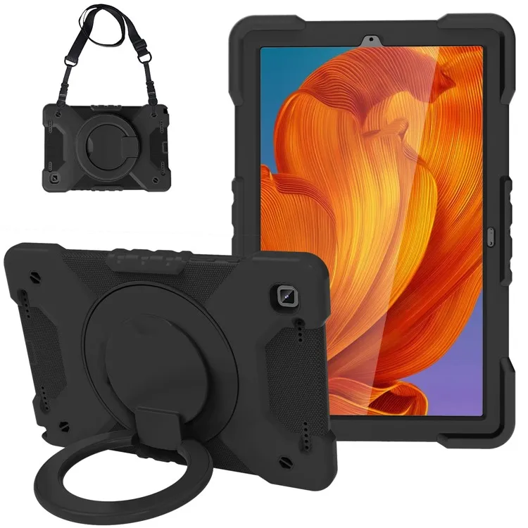PC + Silicone Hybrid Tablet Case with Shoulder Strap for Samsung Galaxy Tab A7 10.4 (2022) / (2020) - Black
PC + Silicone Hybrid Tablet Case with Shoulder Strap for Samsung Galaxy Tab A7 10.4 (2022) / (2020) - Black