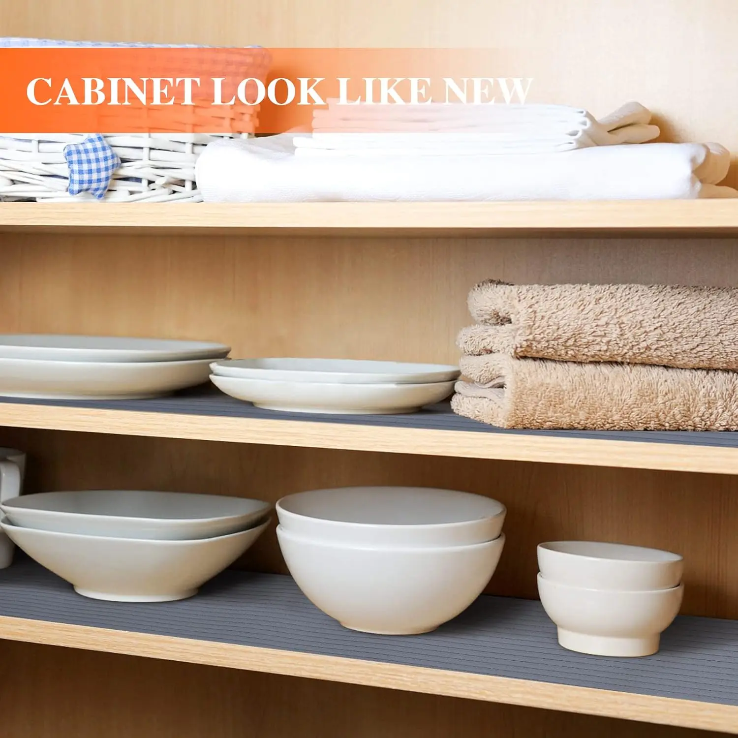 Shelf Liners For Kitchen Cabinets, 22Inch X 20Ft, Non Adhesive Shelf Liner, Non-Slip Kitchen Drawer Liners, Waterproof Durable
Shelf Liners For Kitchen Cabinets, 22Inch X 20Ft, Non Adhesive Shelf Liner, Non-Slip Kitchen Drawer Liners, Waterproof Durable
