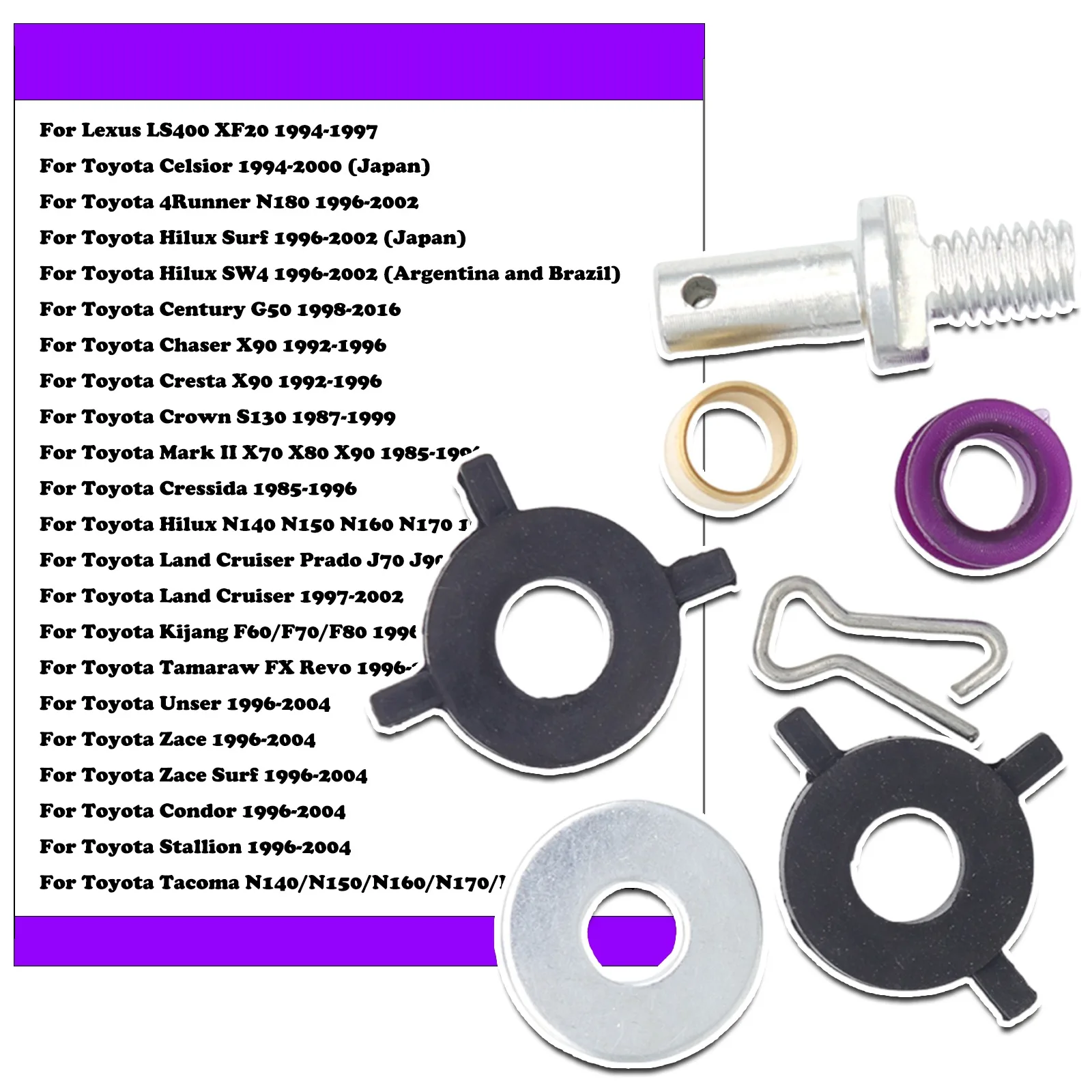 7pc For Lexus LS400 Toyota 4Runner Gear Shift Lever Bushing Linkage Bush Securing Clip Gearbox Shifter Loose Repair Rod Selector
7pc For Lexus LS400 Toyota 4Runner Gear Shift Lever Bushing Linkage Bush Securing Clip Gearbox Shifter Loose Repair Rod Selector